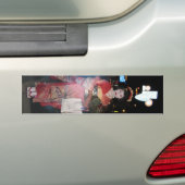 Asakusa Geisha Neo Tokyo Bumpersticker (Op auto)
