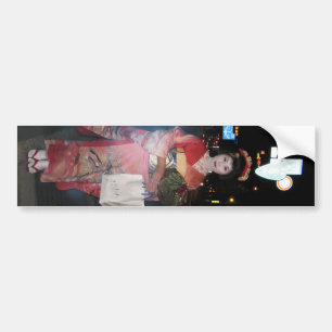 Asakusa Geisha Neo Tokyo Bumpersticker
