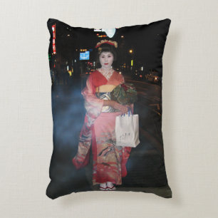Asakusa Geisha Neo Tokyo Decoratief Kussen