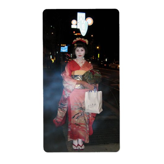 Asakusa Geisha Neo Tokyo Etiket (Voorkant)