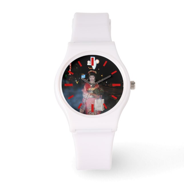 Asakusa Geisha Neo Tokyo Horloge (Voorkant)