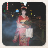 Asakusa Geisha Neo Tokyo Kartonnen Onderzetters (Voorkant)