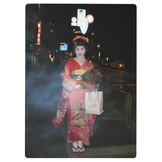Asakusa Geisha Neo Tokyo Klembord (Achterkant)
