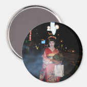Asakusa Geisha Neo Tokyo Magneet (Voorkant / Achterkant)