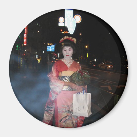 Asakusa Geisha Neo Tokyo Magneet (Voorkant)