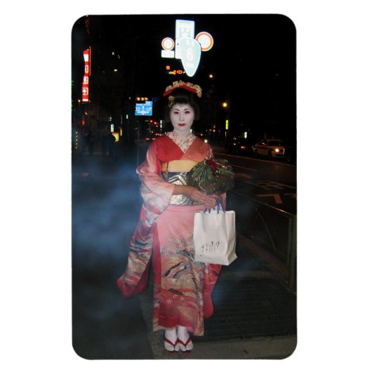 Asakusa Geisha Neo Tokyo Magneet (Verticaal)