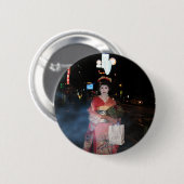 Asakusa Geisha Neo Tokyo Ronde Button 5,7 Cm (Voorkant /achterkant)