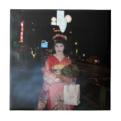 Asakusa Geisha Neo Tokyo Tegeltje (Voorkant)