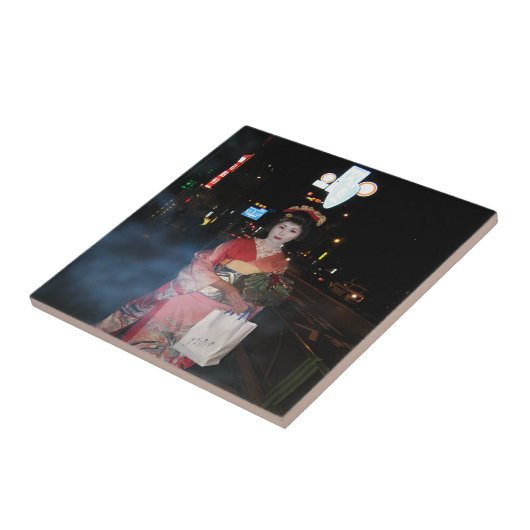 Asakusa Geisha Neo Tokyo Tegeltje (Zijkant)