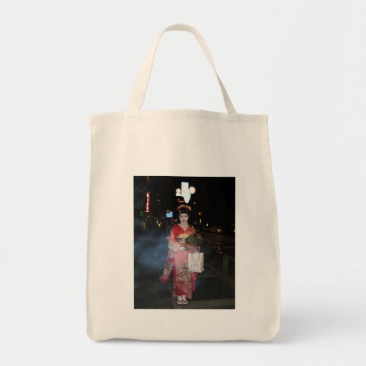 Asakusa Geisha Neo Tokyo Tote Bag (Voorkant)