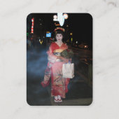 Asakusa Geisha Neo Tokyo Visitekaartje (Achterkant)