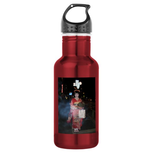 Asakusa Geisha Neo Tokyo Waterfles (Voorkant)