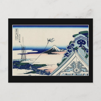Asakusa Hongan-ji tempel (van Hokusai) Briefkaart