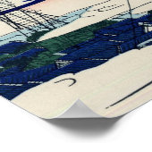 Asakusa Hongan-ji tempel (van Hokusai) Poster (Hoek)