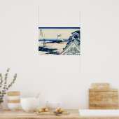 Asakusa Hongan-ji tempel (van Hokusai) Poster (Keuken)