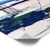 Asakusa Hongan-ji Temple Hokusai Fine Japans Poster (Hoek)