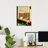 Asakusa Ricefields Utagawa Hiroshige 1857 Poster (Thuiskantoor)