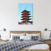 Asakusa Sensoji Tempel Japan Reis Landschap Canvas Afdruk (Insitu (Slaapkamer))