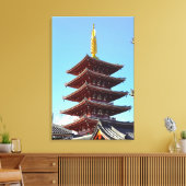 Asakusa Sensoji Tempel Japan Reis Landschap Canvas Afdruk (Insitu (Woonkamer))