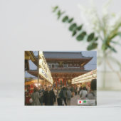 Asakusa Temple Gate Briefkaart (Staand voorkant)