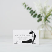 Asana Silhouette | Yoga-instructeur Visitekaartje (Staand voorkant)