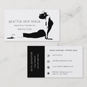 Asana Silhouette | Yoga-instructrice Visitekaartje (Voorkant / Achterkant)