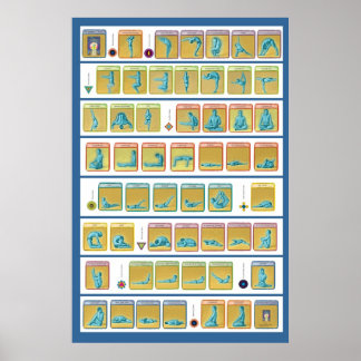 Asanas, Niveau 1 Poster