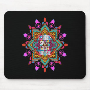 Asana's stromen sterker met levendig Mandala Namas Muismat
