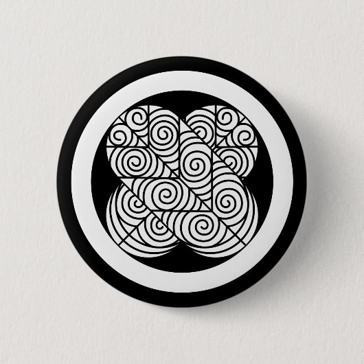 Asano havikveren ronde button 5,7 cm (Voorkant)