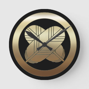 asano kamon familieklok ronde klok