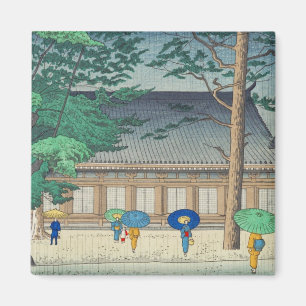 Asano Takeji Regen bij Sanjusangendo tempel kunst Magneet