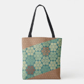 Asanoha and Kikkou Pattern Tote Bag (Achterkant)