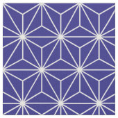 Asanoha Geometric Stars Dark Blue Stof (Close Up)