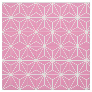 Asanoha Geometric Stars Mauve Pink Stof
