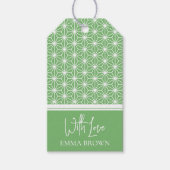 Asanoha | Japans KIMONO patroon Cadeaulabel (Voorkant)