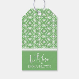 Asanoha | Japans KIMONO patroon Cadeaulabel