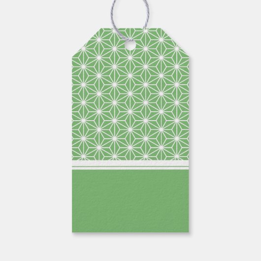 Asanoha | Japans KIMONO patroon Cadeaulabel (Achterkant)