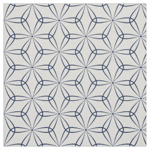 Asanoha Style 02 - Dark Blue Indigo 001744 Stof