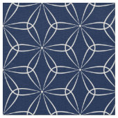 Asanoha Style 02 - Wit op Dk Blue 001744 Stof (Close Up)