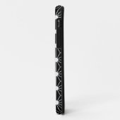 Asanoha zwarte blad Case-Mate iPhone case (Achterkant/links)