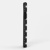 Asanoha zwarte blad Case-Mate iPhone case (Achterkant/rechts)