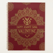 Asante Sana "Gratitude" Valentine’s Gold Heart   Planner (Voorkant)
