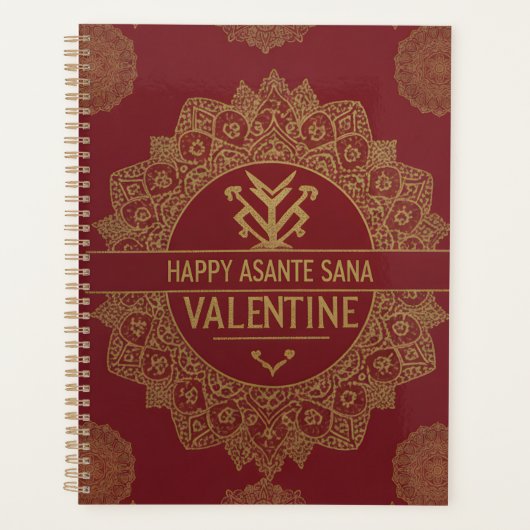 Asante Sana "Gratitude" Valentine’s Gold Heart   Planner (Voorkant)