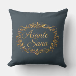 Asante Sana Houtskool & Roze – Omkeerbare Vergulde Kussen