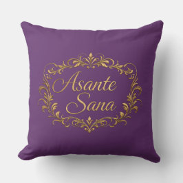 Asante Sana Royal Amethyst & Deep Plum  – Verguld  Kussen