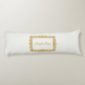 Asante Sana Sage & Ivory – Gilded Flourish Reversi Lichaamskussen (Achterkant)