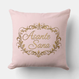 Asante Sana Zonsondergang Roze & Donker Goud – Hem Kussen