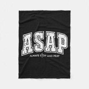 Asap Altijd Stoppen En Bidden Christelijk Geloof P Fleece Deken