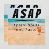 ASAP - Aperol Spritz en Pasta Vibes Feestdagenkaart (Voorkant / Achterkant)