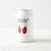 ASAP MMA Ghandschoenen rood Bierpul (Voorkant links)